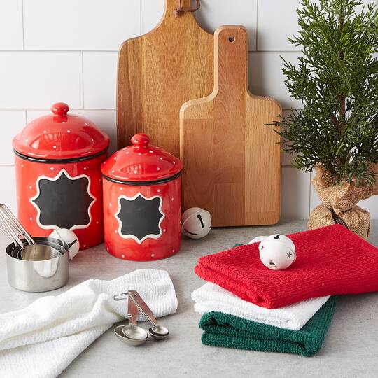 DII® Assorted Holiday Barmop Dishtowel Set